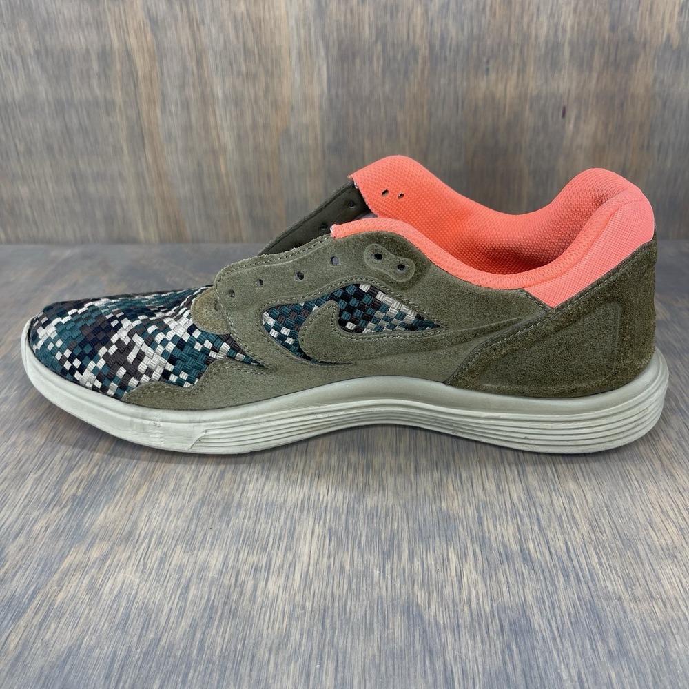 Nike Lunar Flow Woven QS Medium Olive/Bamboo 2012 US 10.5 526636 207 - Picture 4 of 13
